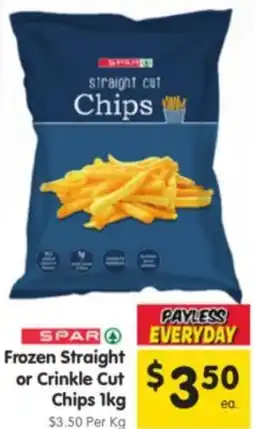 Spar SPAR Frozen Straight or Crinkle Cut Chips offer
