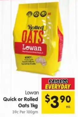 Spar Lowan Quick or Rolled Oats offer