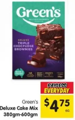 Spar Green's Deluxe Cake Mix offer