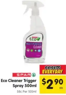 Spar Eco Cleaner Trigger Spray offer