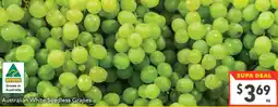 Supa Valu Australian White Seedless Grapes offer
