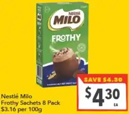 Supa Valu Nestlé Milo Frothy Sachets offer