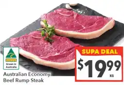 Supa Valu Australian Economy Beef Rump Steak offer