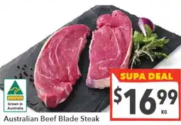 Supa Valu Australian Beef Blade Steak offer