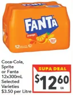 Supa Valu Coca-Cola, Sprite or Fanta offer