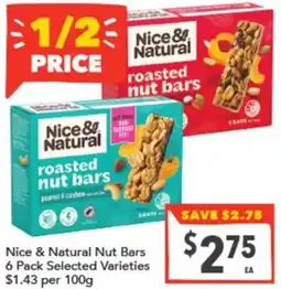 Supa Valu Nice & Natural Nut Bars offer