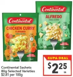 Supa Valu Continental Sachets offer