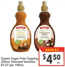 Supa Valu Queen Sugar Free Topping offer