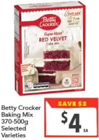 Supa Valu Betty Crocker Baking Mix offer