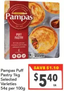 Supa Valu Pampas Puff Pastry offer