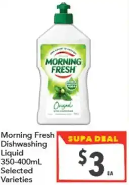 Supa Valu Morning Fresh Dishwashing Liquid offer