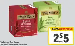 Supa Valu Twinings Tea Bags offer