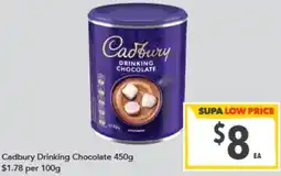 Supa Valu Cadbury Drinking Chocolate offer