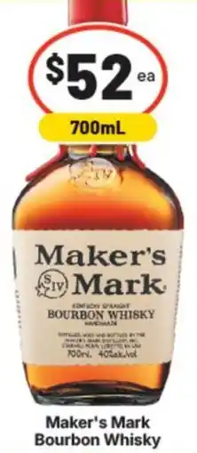 Supa Valu Maker's Mark Bourbon Whisky offer