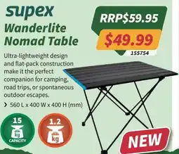 Tentworld Wanderlite Nomad Table offer