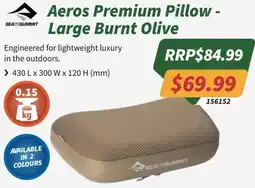 Tentworld Aeros Premium Pillow - Large Burnt Olive offer