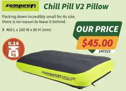 Tentworld Chill Pill V2 Pillow offer