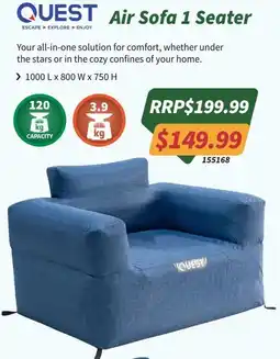 Tentworld Air Sofa 1 Seater offer