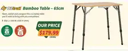 Tentworld Bamboo Table - 65cm offer