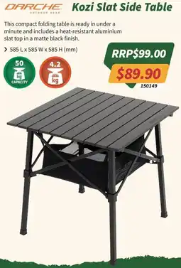 Tentworld Kozi Slat Side Table offer