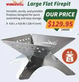 Tentworld Large Flat Firepit offer