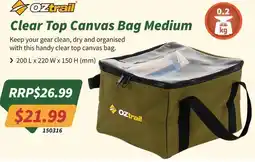 Tentworld Clear Top Canvas Bag Medium offer