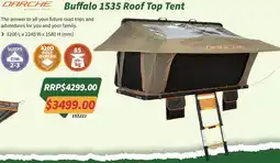 Tentworld Buffalo 1535 Roof Top Tent offer