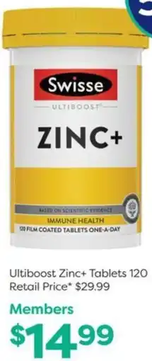 National Pharmacies Swisse zinc+ offer