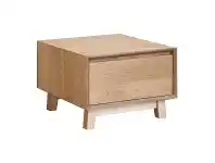 LivingStyles Summit Hardwood Timber Lamp Table, Light Oak offer