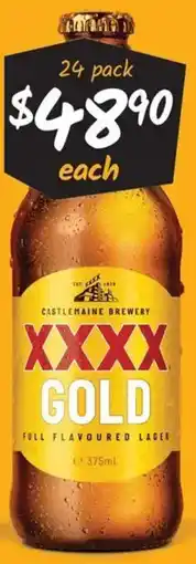 Cellarbrations XXXX Gold Stubbies offer