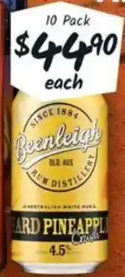 Cellarbrations Beenleigh Rum Mixed Cans offer