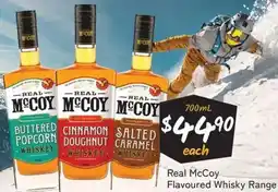 Cellarbrations Real McCoy Flavoured Whisky Range offer