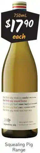 Cellarbrations Squealing Pig Range offer