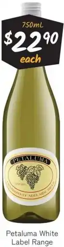 Cellarbrations Petaluma White Label Range offer