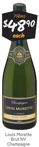 Cellarbrations Louis Morette Brut NV Champagne offer