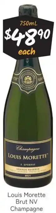Cellarbrations Louis Morette Brut NV Champagne offer