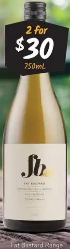 Cellarbrations Fat Bastard Range offer