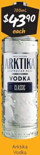 Cellarbrations Arktika Vodka offer