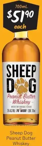 Cellarbrations Sheep Dog Peanut Butter Whiskey offer
