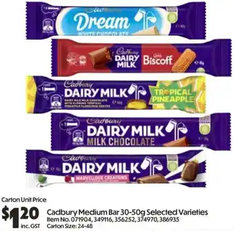 Cadbury Medium Bar