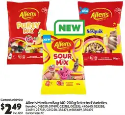 Campbells Wholesale Allen's Nesquik Bag offer