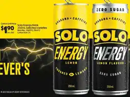Campbells Wholesale Solo Energy Drink offer
