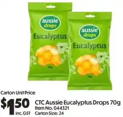Campbells Wholesale CTC Aussie Eucalyptus Drops offer