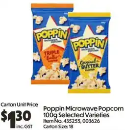 Campbells Wholesale Poppin Microwave Popcorn offer