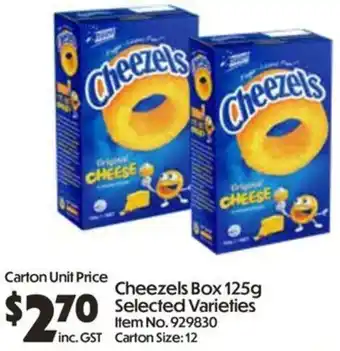Campbells Wholesale Cheezels Box offer