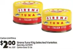 Campbells Wholesale Sirena Tuna offer