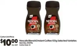 Campbells Wholesale Nescafe Blend43 Instant Coffee offer