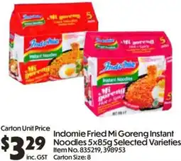 Campbells Wholesale Indomie Fried Mi Goreng Instant Noodles offer
