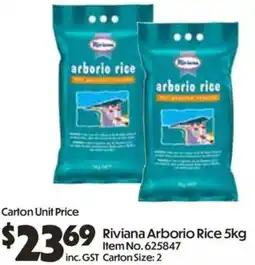 Campbells Wholesale Riviana Arborio Rice offer