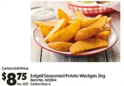Campbells Wholesale Edgell Seasoned Potato Wedges offer